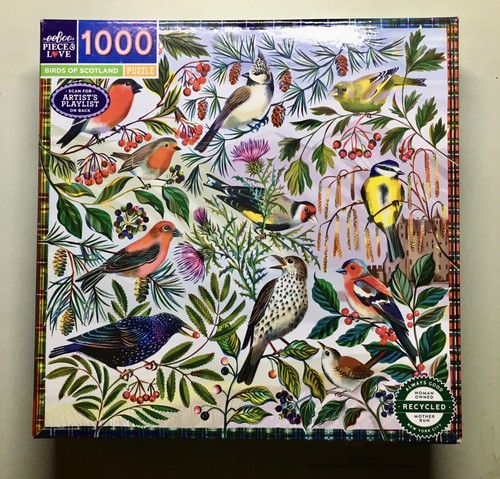 RARE eeBoo Birds of Scotland DON'T KNOW IF IT'S COMPLETE 1000 pc puzzle Poster