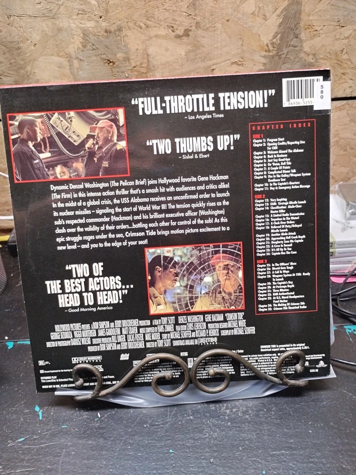 Crimson Tide - Laserdisc LD 1995 Widescreen THX - - Image 2 of 4