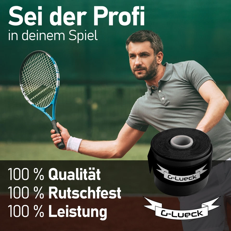 G-Lueck Tennis Overgrip TALENT GRIP Griffband für Squash Badminton, sehr griffig - Bild 2 von 4
