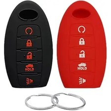 Silicone Rubber Key Fob Cover Compatible with 2013-2019 JX35 Q50 Q60 QX56 QX60 Q