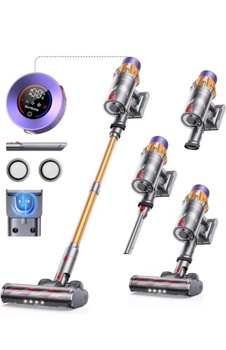 SunSare Akku Staubsauger 550W/45000PA/60MIN Kabellos mit Smart