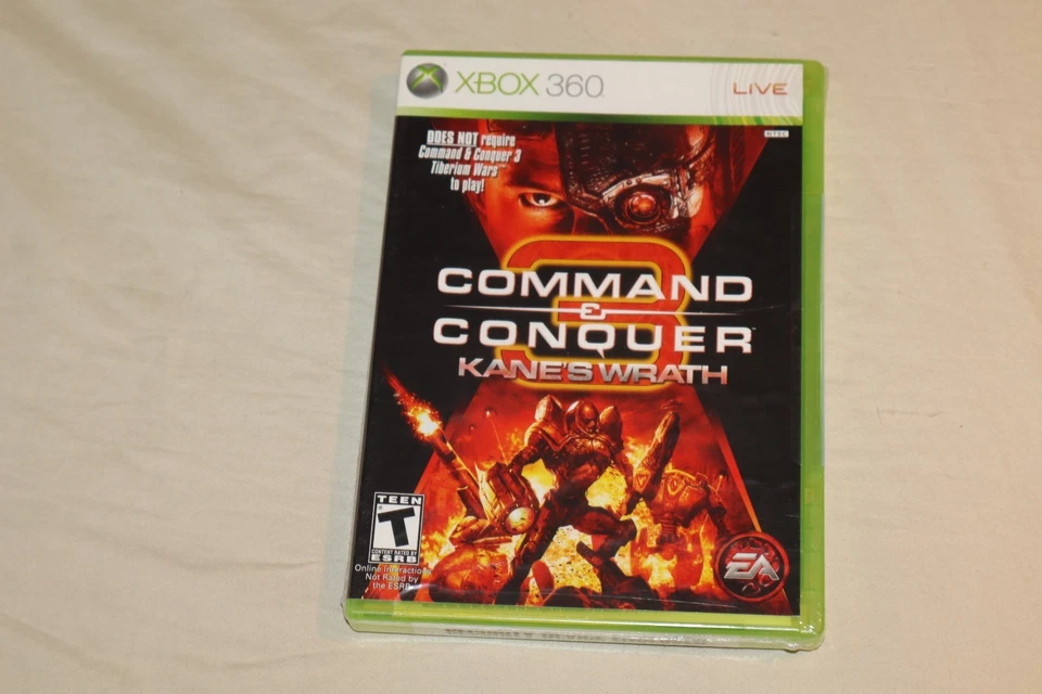 Command & Conquer 3: Kane's Wrath (Xbox 360, 2008) NEW SEALED - Image 2 of 4