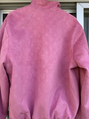 Louis Vuitton Pink Monogram Full Zip Bomber Jacket