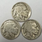 1929-P 1929-D 1929-S Buffalo Nickel Set (Lot#1)