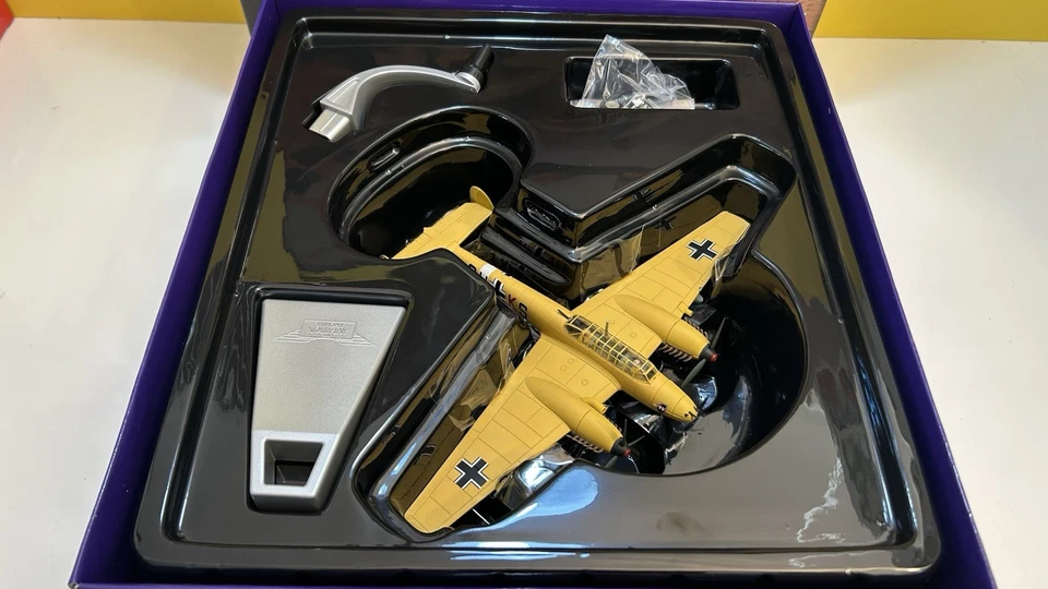 *CORGI AA38511 MESSERSCHMITT BF 110E-2 (TROP) HORST WESSEL NORTH AFRICA 1941 NEW - Image 3 of 4