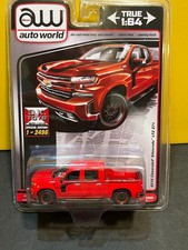 1/64 AUTO WORLD OK TOYS 2019 CHEVROLET SILVERADO LTZ Z71 RED 1/2486