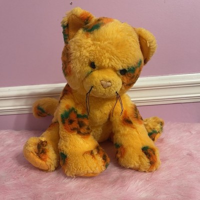 Build a bear 2008 y2k pumpkin kitty cat plush Halloween stuffed animal doll