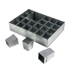 Seed Starter Tray Galvanized Steel Metal Seedling Tray 24 Plant Starter Pots