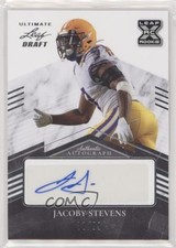2021 Leaf Ultimate Draft 11/99 JaCoby Stevens #BA-JS1 Auto 4xw