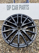 GENUINE BMW X5 G05 X6 G06 2019-2023 22" BLACK FRONT ALLOY WHEEL, PART NO 9882610