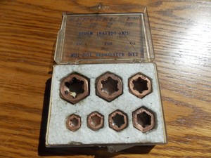 VTG Snap-On TRC-7A Hex Rethreader Dies Set Coarse Threads 1/4" NC  5/8"