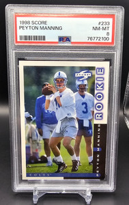 1998 Score Peyton Manning Rookie #233-PSA 8