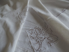 Grande nappe ancienne lin