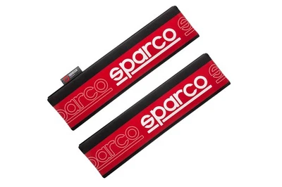 Sparco Set di 2 Cuscinetti per Cintura New SPC Nero/Grigio Universale