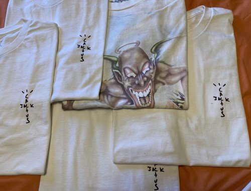 BUILD A TRAVIS SCOTT BUNDLE UTOPIA CIRCUS CACTUS JACK WHITE TEE M L XL NWOT