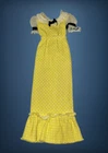 Vintage Barbie QUICK CURL FRANCIE #4222 YELLOW VARIATION MAXI DRESS