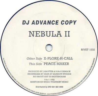 Nebula II - Peace Maker / X-Plore-H-Call (12'', Promo) (Very Good Plus (VG+)) - 4