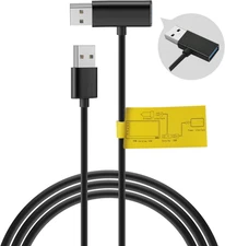 USB Splitter USB Power Data Adapter Y-Cable Black for Android Auto Wireless Carp