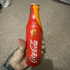 2012 London Olympics Coca Cola -  Limited Edition Metal Bottle No Cap 