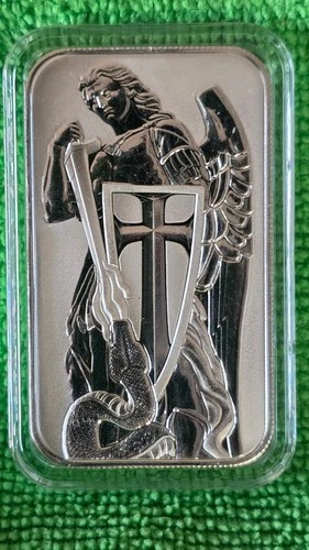 1oz .999 Silver Bar - Scottsdale Mint Archangel Silver Bullion Bar
