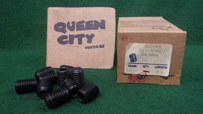 Lot of (10) 5/8-11 x 7/8'' Socket Set Screw Cup Point Black