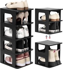  5-Tier  Shoe Rack, Vertical Narrow Stackable...