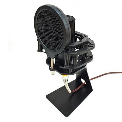 Verstellbarer Mikrofon Stoßfeste Halterung Mikrofonhalter mit hoher Isolation Pop Filter