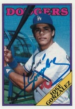 1988 Topps Signed Jose Gonzalez Custom Card That Never Were LA Dodgers