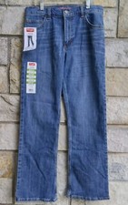 Wrangler Boys Jeans 14 Regular Medium Wash Adjustable Waist Denim. New With Tags