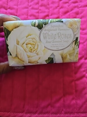 1 SAPONIFICIO ARTIGIANALE FIORENTINO White Roses Scented Soap Bar