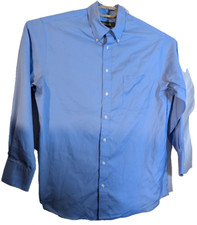 Kenneth Cole Reaction men's L blue 16/16.5, 32/33 long sleeve dress shirt preown