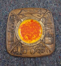 Vintage Treasure Craft San Francisco Ashtray Rare Made In USA SF California Vtg