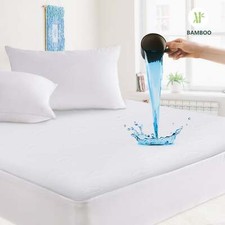 Bamboo Viscose Surface Waterproof Knit Mattress Deep Pocket Soft and Comfortable