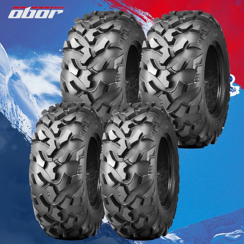 Full Set OBOR 27x9x14 27x11x14 ATV UTV Mud Tires 6Ply Radial 27x9R14