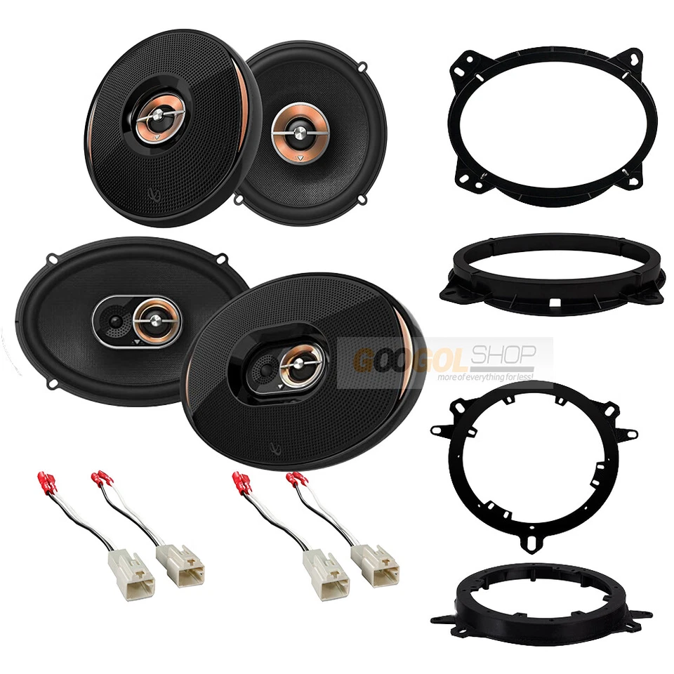 Infinity Kappa Front/Rear Door speakers upgrade  for 2007 - 2018 Toyota Tundra - Image 2 of 3