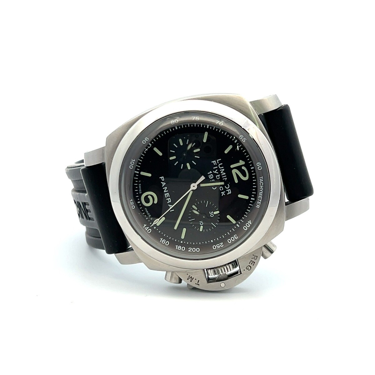 Panerai Luminor Men's Black Watch with Rubber Strap