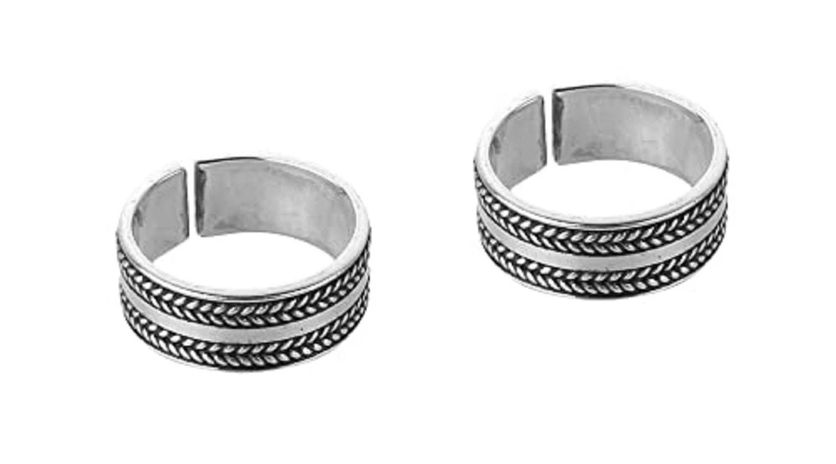 Adjustable toe rings sterling silver clearance