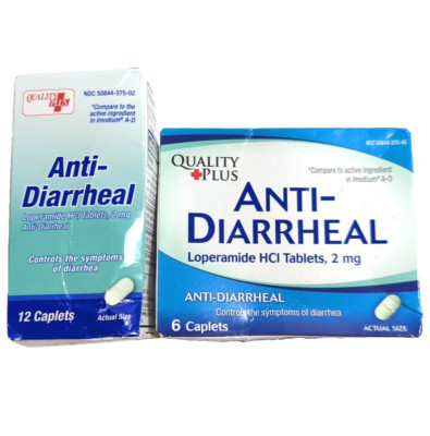 Quality Plus Anti-Diarrheal Loperamide 2mg, 16 Tablets Total Exp 4/27+