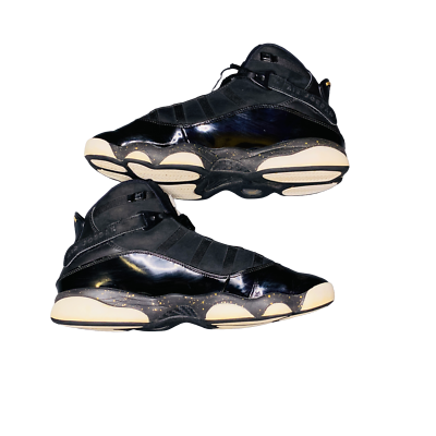 Nike Air Jordan 6 Rings Black Metallic Gold 322992-007 Mens Size