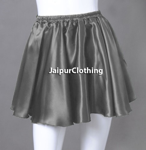Mujeres Mini Faldas Satén Dama Plisadas Retro Cintura Alta Brillante Club Vestido Corto - Imagen 11 de 31