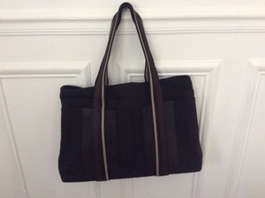 sac hermes toile et cuir