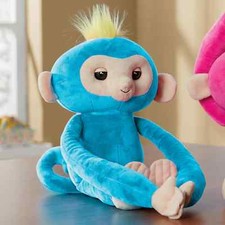 FINGERLINGS HUGS INTERACTIVE PLUSH BLUE MONKEY BORIS NEW IN BOX BY WOWWEE
