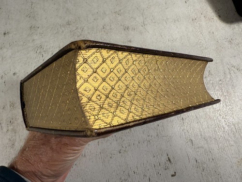 Antique Leather Fine Binding Gilt Poetry Book - Picture 3 of 8