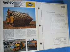 VAP70 MULLER  PARTS CATALOG & OPERATION MAINTENANCE MANUAL OEM FACTORY   