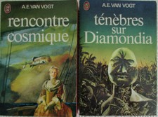 Lot de 2 livres de A.E. Van Vogt : Ténèbres sur Diamondia & Rencontre cosmique
