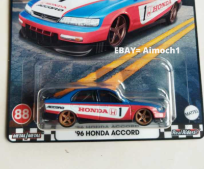 New Hot Wheels 2023 Premium Boulevard ' 96 HONDA ACCORD (IN Stock