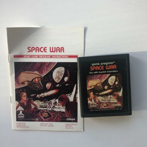 Space War Atari 2600 CX2604 Original Spielpatrone und Handbuch - Bild 1 von 1