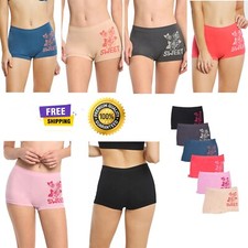 3 Women Boyshort Underwear Seamless Sports Yoga Shorts Boxer Panties