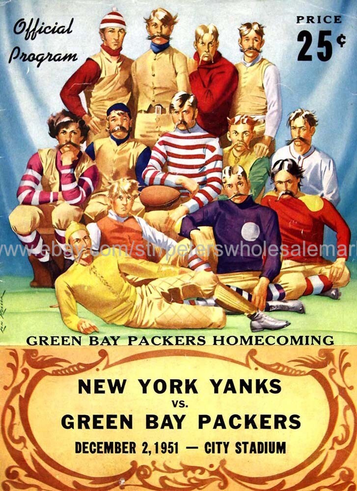 wall poster football 1951  Program 14X20