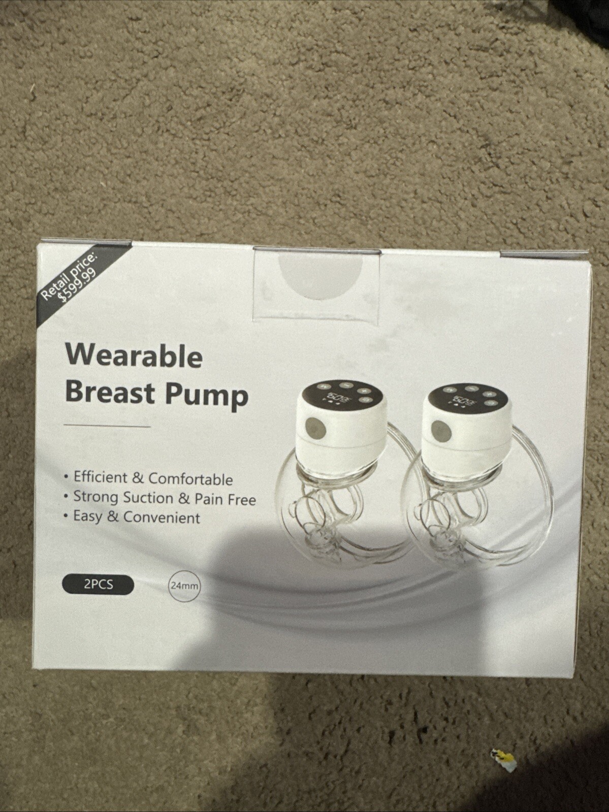Hands-Free Portable Wearable Breast Pump for Discreet Comfort-image